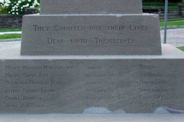 CHESTNUT HILL AND MT AIRY WORLD WAR MEMORIAL STONE A