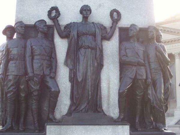 COLORED SOLDIERS AND SAILORS MONUMENT STATUES A