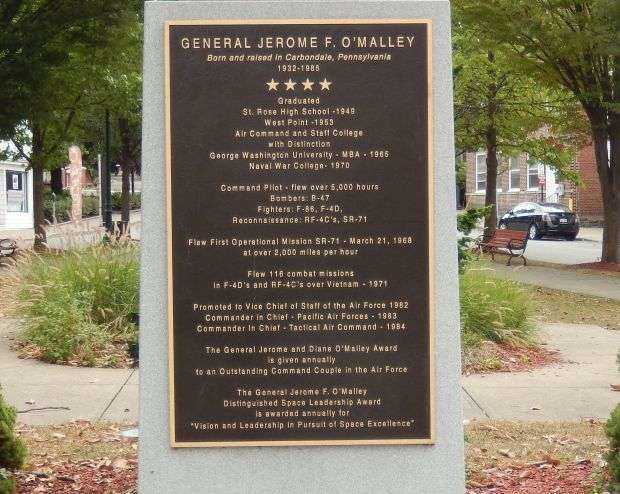 GENERAL JEROME F. O’MALLEY WAR MEMORIAL PLAQUE