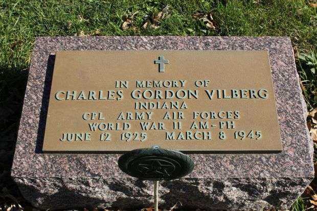 CHARLES GORDON VILBERG MEMORIAL CEMETERY STONE