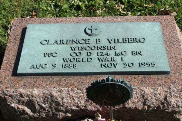CLARENCE B VILLERO MEMORIAL CEMETERY STONE