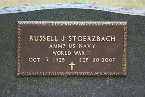 RUSSELL J STOERZBACH MEMORIAL CEMETERY STONE