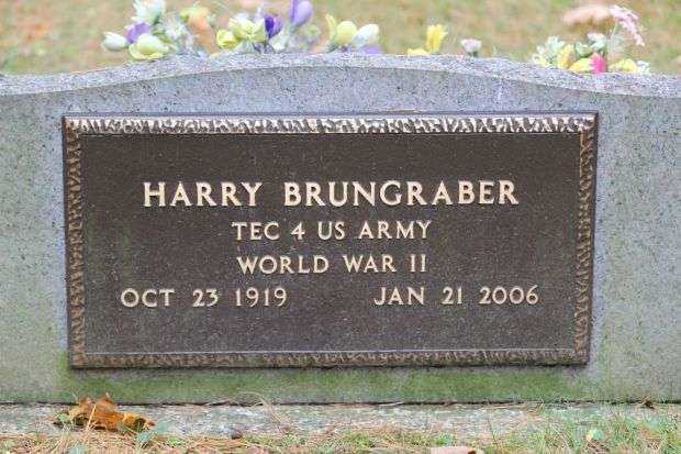 HARRY BRUNGRABER MEMORIAL CEMETERY STONE