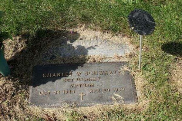 CHARLES W. SCHWARTZ MEMORIAL CEMETERY STONE