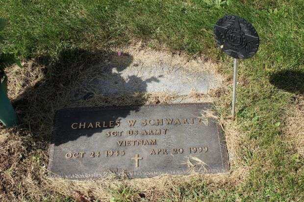 CHARLES W. SCHWARTZ MEMORIAL CEMETERY STONE