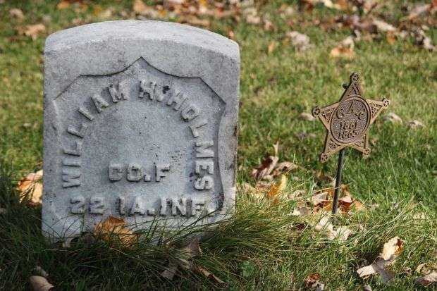WILLIAM H. HOLMES MEMORIAL CEMETERY STONE