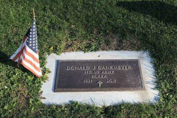 DONALD J DANKMEYER MEMORIAL CEMETERY STONE