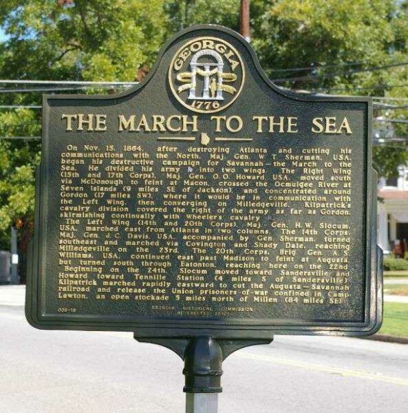 THE MARCH TO THE SEA WAR MEMORIAL