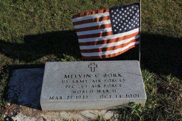 MELVIN C BORK MEMORIAL CEMETERY STONE