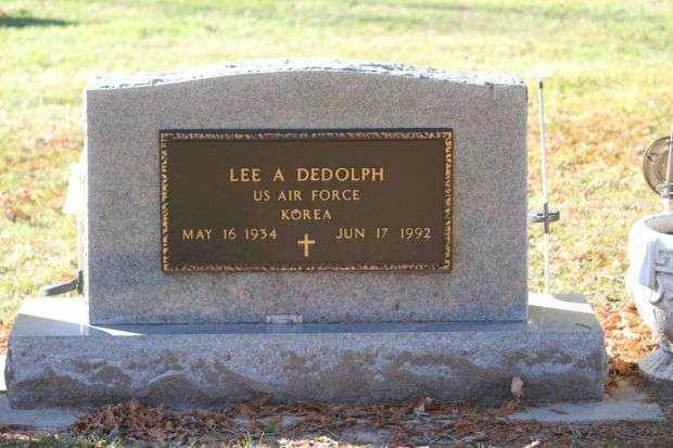 LEE A DEDOLPH MEMORIAL CEMETERY STONE