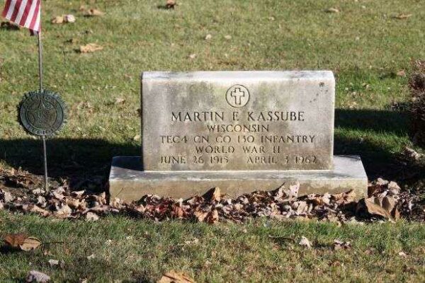 MARTIN E KASSUBE MEMORIAL CEMETERY STONE