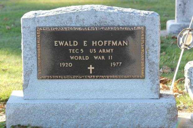 EWALD E HOFFMAN MEMORIAL CEMETERY STONE