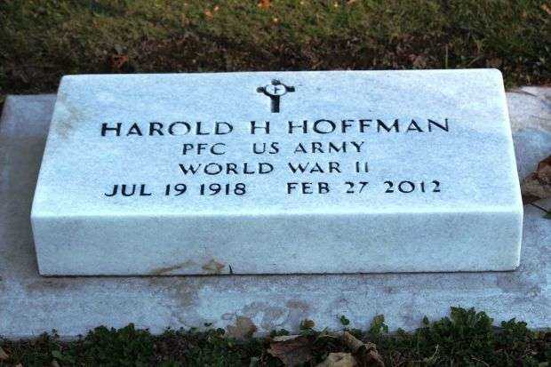 HAROLD H HOFFMAN MEMORIAL CEMETERY STONE