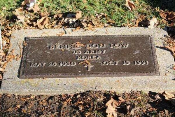 BENNIE DON LOW MEMORIAL CEMETERY STONE