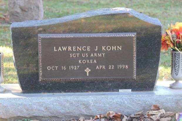 LAWRENCE J KOHN MEMORIAL CEMETERY STONE