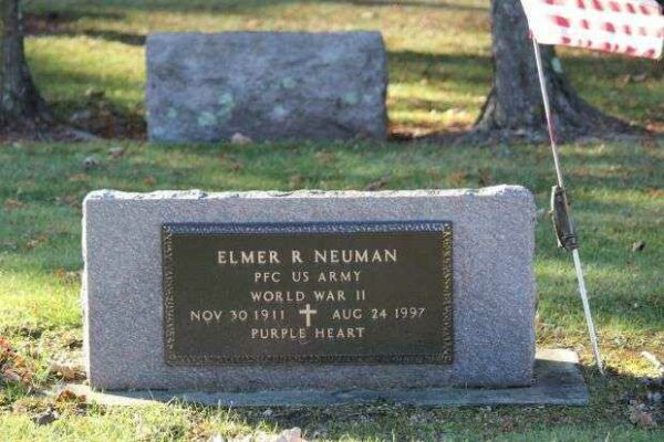 ELMER R NEUMAN MEMORIAL CEMETERY STONE