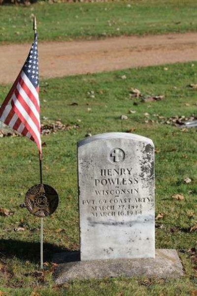 HENRY POWLESS MEMORIAL CEMETERY STONE