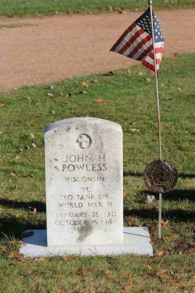 JOHN H POWLESS MEMORIAL CEMETERY STONE