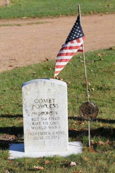 COMEY POWLESS MEMORIAL CEMETERY STONE