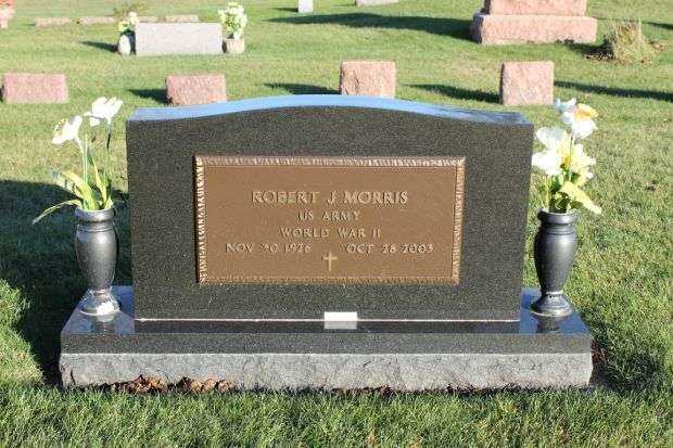 ROBERT J MORRIS MEMORIAL CEMETERY STONE