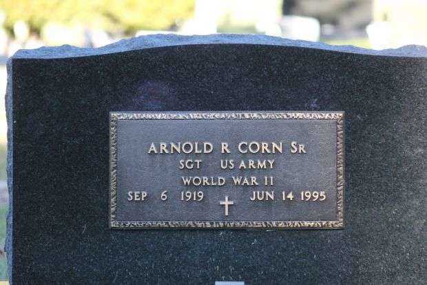 ARNOLD R CORN SR MEMORIAL CEMETERY STONE