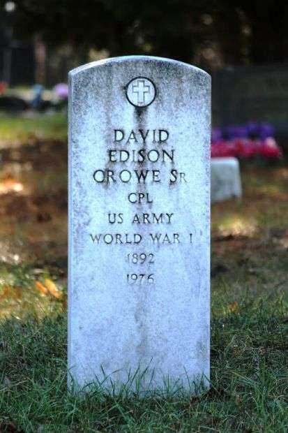 DAVID EDISON OROWE SR MEMORIAL CEMETERY STONE