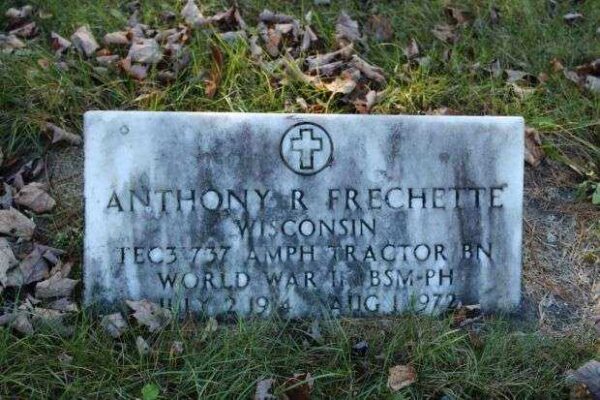 ANTHONY R FRECHETTE MEMORIAL CEMETERY STONE