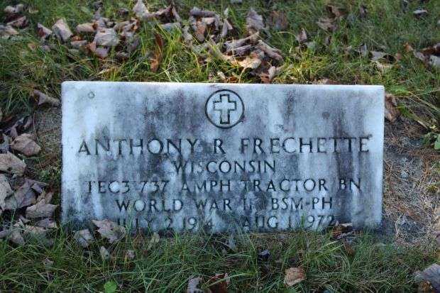 ANTHONY R FRECHETTE MEMORIAL CEMETERY STONE