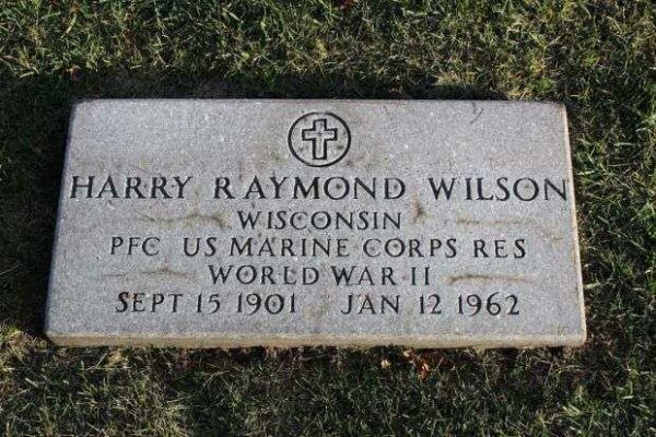 HARRY RAYMOND WILSON MEMORIAL CEMETERY STONE