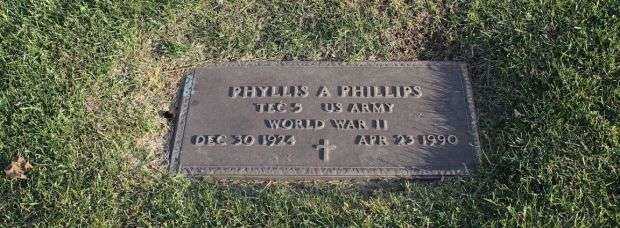 PHYLLIS A PHILLIPS MEMORIAL CEMETERY STONE