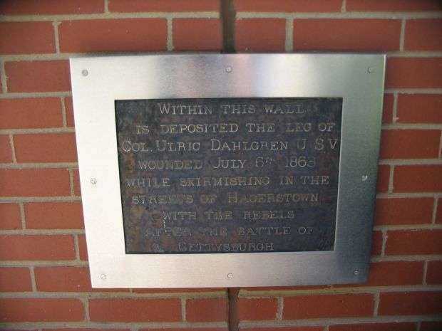 COLONEL ULRIC DHALGREN WAR MEMORIAL PLAQUE
