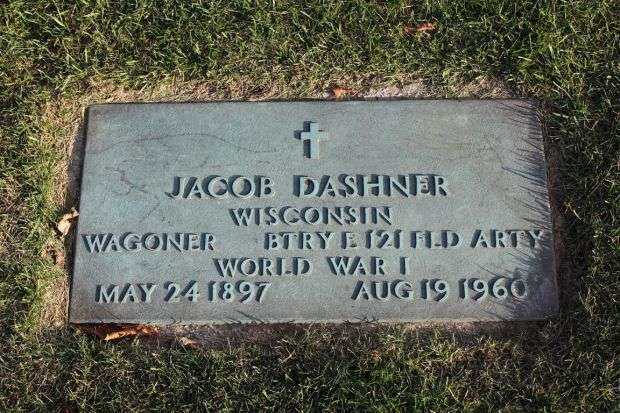 JACOB DASHNER MEMORIAL CEMETERY STONE