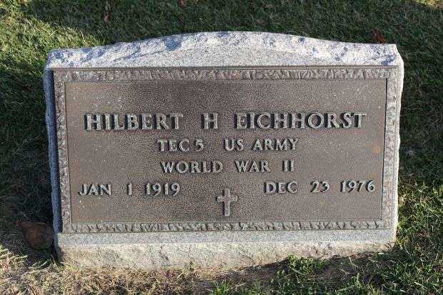 HILBERT H EICHHORST MEMORIAL CEMETERY STONE
