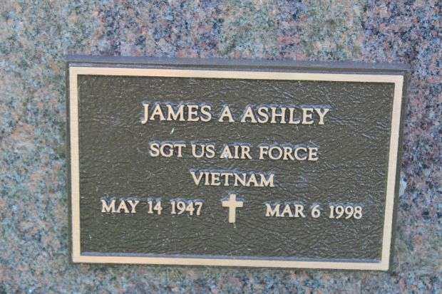 JAMES A ASHLEY MEMORIAL CEMETERY STONE