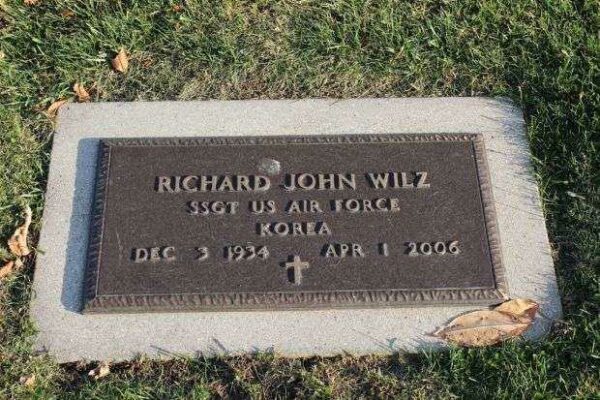 RICHARD JOHN WILZ MEMORIAL CEMETERY STONE