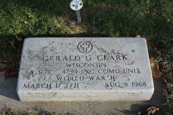 GERALD G CLARK MEMORIAL CEMETERY STONE