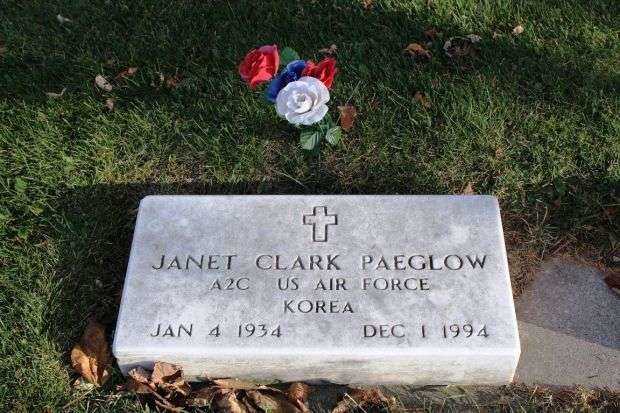 JANET CLARK PAEGLOW MEMORIAL CEMETERY STONE