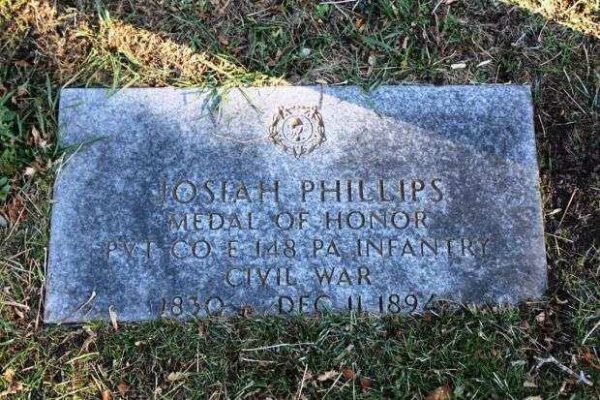 JOSIAH PHILLIPS MEDAL OF HONOR GRAVESTONE