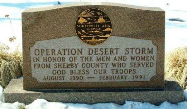 SHELBY COUNTY OPERATION DESERT STORM MEMORIAL