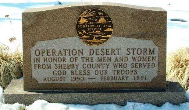 SHELBY COUNTY OPERATION DESERT STORM MEMORIAL