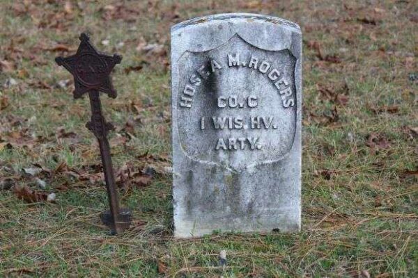 HOSEA M. ROGERS MEMORIAL CEMETERY STONE