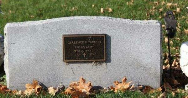 CLARENCE E YAROCH MEMORIAL CEMETERY STONE