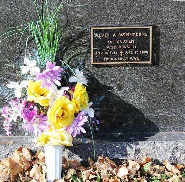 ALVIN A WINNEKENS MEMORIAL CEMETERY STONE