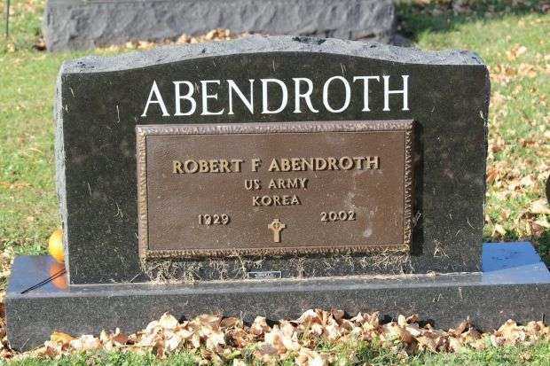 ROBERT F ABENDROTH MEMORIAL CEMETERY STONE