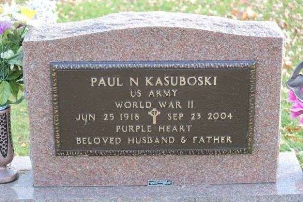 PAUL N KASUBOSKI MEMORIAL CEMETERY STONE
