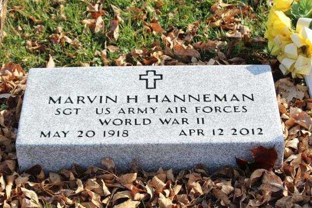 MARVIN H HANNEMAN MEMORIAL CEMETERY STONE