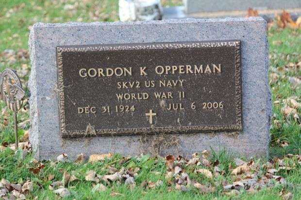 GORDON K OPPERMAN MEMORIAL CEMETERY STONE