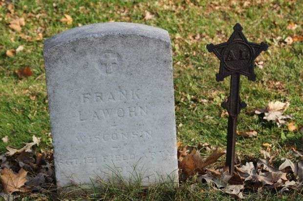 FRANK LAWOHN MEMORIAL CEMETERY STONE