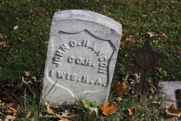 JOHN O. HANSON MEMORIAL CEMETERY STONE