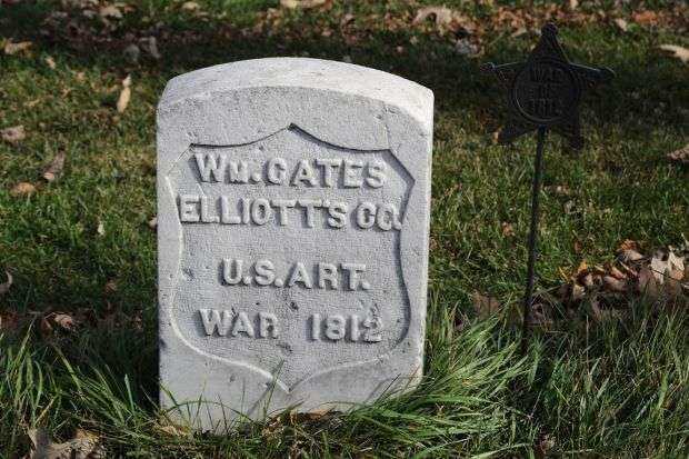 WM. GATES MEMORIAL CEMETERY STONE